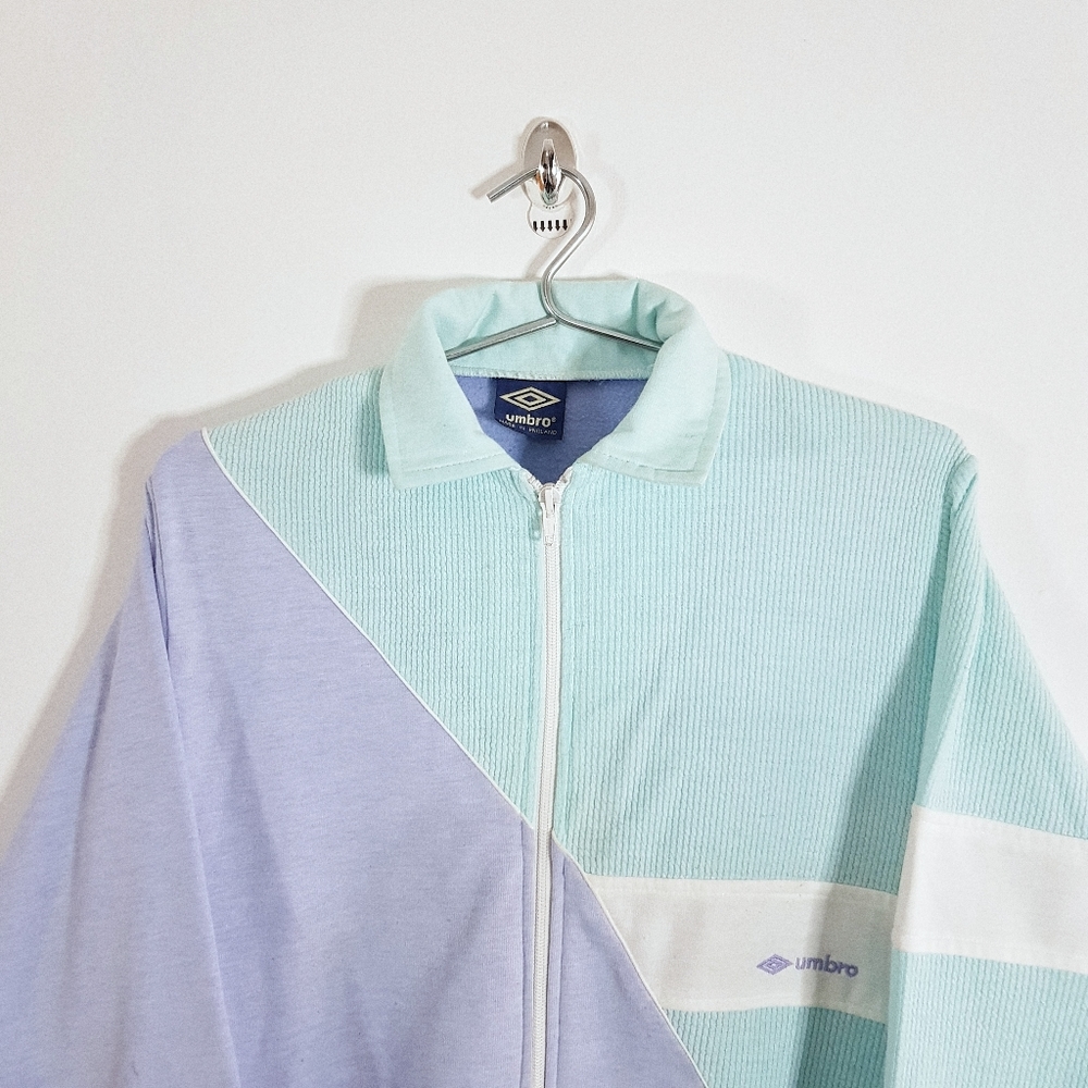 Vintage Umbro Womens Pastel Blue Purple Jacket - size Small - Picture 2 of 4